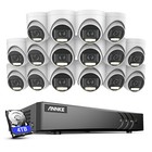 Annke 16ch Dvr 5mp Audio Security Camera System Outdoor Color Night Vision H 265