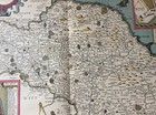 Rare Original Vintage Yorkshire John Speed Large 1600s Replica Map Art Print