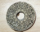 1921 Morocco 25 Centimes Damaged