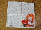 3 Vintage Hallmark Raggedy Ann   Andy Childrens Handkerchief s New old Stock