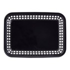 Tablecraft 1077bk Grande Black 10-3 4  Platter Basket - Dozen