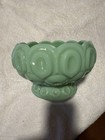 Moon And Stars Jade 8 1 2  Rolled Edge Bowl Nice 
