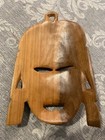 Vintage Antique Wooden Mask Hand Carved Wall Hanging