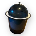 Vintage Mcm Retro Ice Bucket - Smoke Gray blue  Lucite  Mid Century Modern Style