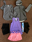 Ivivva By Lululemon Size 10-12 Lot  6  Tennis Skort  Shorts long Sleeve Tops  