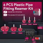 Pvc Pipe Reamer Plastic Pvc Pipe Fitting Saver Kit 1 2  Drills Pvc Socket Saver