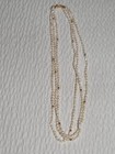 Vintage 14k Yellow Gold Rice Pearls 18  Necklace 3 Strand Signed Tp The Pearl
