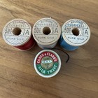 Vintage Silk Thread Spools Lot Of 4 - Belding Corticelli   Coats   Clark