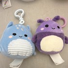 Squishmallows Mini Plush Clip-on Keychains Lot Of 6 Unicorn Lamma  Owl  see Pic 