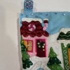 New Bucilla  christmas Town   89528e Felt Christmas Stocking Finished Complete