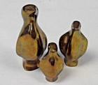 Vintage Penguin Figurines Great City Traders 3 Set 70s Solid Brass 4 5  To 2 5 