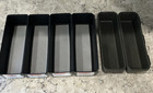 Lot Of 5 Draw Organizer 3 X 9 Inch- 3  Rubbermaid2plus  2 Madesmart - Interlock