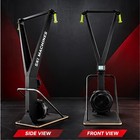 Ski Machines Ski Exercise Machine W  Lcd Display  Metal wood  Black