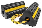 51013 Solid Rubber Wheel Chock For Travel Rubber Wheel Chock - Lobe Shaped