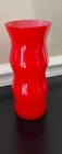 Odalische Vase Venini Red Wavy Glass 7 5  Vintage Vase Never Been Used