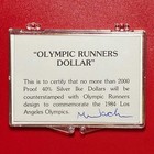 1971-s Eisenhower  1 Counterstamp 1984 Olympic Runners Mel Wacks Signed Coa box