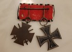 Ww1 German Iron Cross 2nd Class   Hindeburg Cross Medal Bar 1914-1918