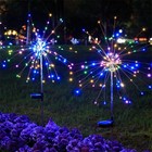 Solar Firework Lights 150led Outdoor Waterproof Path Lawn Yard Garden Decor Lamp