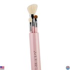 Travel Makeup Brush Set - 3 Essential Tools For Foundation  Powder  Eyeshadow