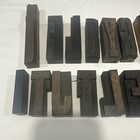 Vintage Letterpress 72 Mix Letters Wood Type Printers Block Collection