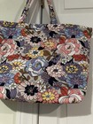 Vera Bradley Multicolor Floral Tote Bag  Zip Top  Lined  Inner Pockets
