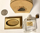 Antique Vintage 1920s Myrurgia Promesa Empty Perfume Bottle W  Original Box