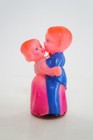 Vintage Occupied Japan Wind-up Celluloid Dancing Couple   Original Box  works 