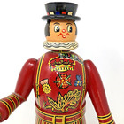 London Dry Gin Beefeater Figure Bar Advertising Vtg Uk Wood Handpainted 12  Tall