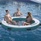8ft Inflatable Floating Dock    round Inflatable Water Hammock Dock Platform Mat