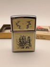 Vtg 1989 Zippo Lighter Scrimshaw Sailing Ship And Lighthouse Never Used