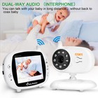 Wireless Video Baby Monitor Camera 2-way Talk Zoom 3 5  Digital Night Vision Lcd