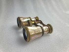 1920 Mother Of Pearl Brass Duval Paris Antique French Opera Glasses
