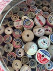 Vtg Wood Thread Spool Lot 60 Mostly Coats   Clark Various Sizes Tin Not Included