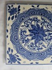 Gorgeous Minton Antique 6 Inch Tile  Circa 19th Century Blue   White Aesthetic