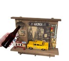 Vintage New York City Checker Taxi Shadow Metal Box Model Bottle Opener
