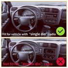 Dash Trim Bezel Single Din Fit For 1998-2004 Blazer Jimmy Sonoma S10 Bravada New