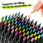120pc Colours Dual Tips Alcohol Markers Permanent Sketch Markers Set Drawing Pen