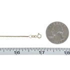 Vintage Gold-tone Sterling Silver 925 1 1mm Box Chain Necklace 16 -17 