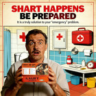 Shart Emergency Kit  Funny Sharting Survival Box Novelty Prank Gag Gift
