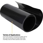 Colored Plastic Hdpe Sheet 10 Ft Rolled  1 8 Inch Thick  Black  Universal
