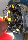24 Gm Sericho Pallasite Meteorite Slice Translucent From Kenya Std Olivine Jal