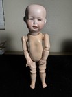 German Bisque Glass Eyed Character 8682 Impish Smile By Gebruder Heubach 8    