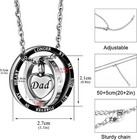 Dad Cremation Urn Necklace For Ashes Eternal Memorial Keepsake Jewelry Gifts