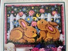 Brand New Caron  Wonderart   Garden Bunnies   Latch Hook Kit 20  X 27 