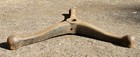 Vtg Cast Iron Table Base Heavy 37 Lbs Large 28  Dia Industrial Fan Flag Umbrella