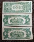 1953  2 Dollar Currency Lot W 1957  1 Dollar Star Note-circulated-no Pinholes  