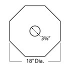 Outwater 18  X 1-1 2  Leaf Polyurethane Ceiling Medallion  single Pack 