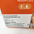 Amazon Basics Flea Topical For Medium Cats 4 Tubes Waterproof 5-9 Lbs