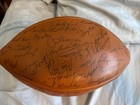 1974 Nebraska Cornhuskers Team Autographed Football Tom Osborne  Monte Kiffin