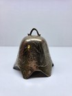Vintage Chinese Large Etched Solid Brass Temple Bell Ritual Gong